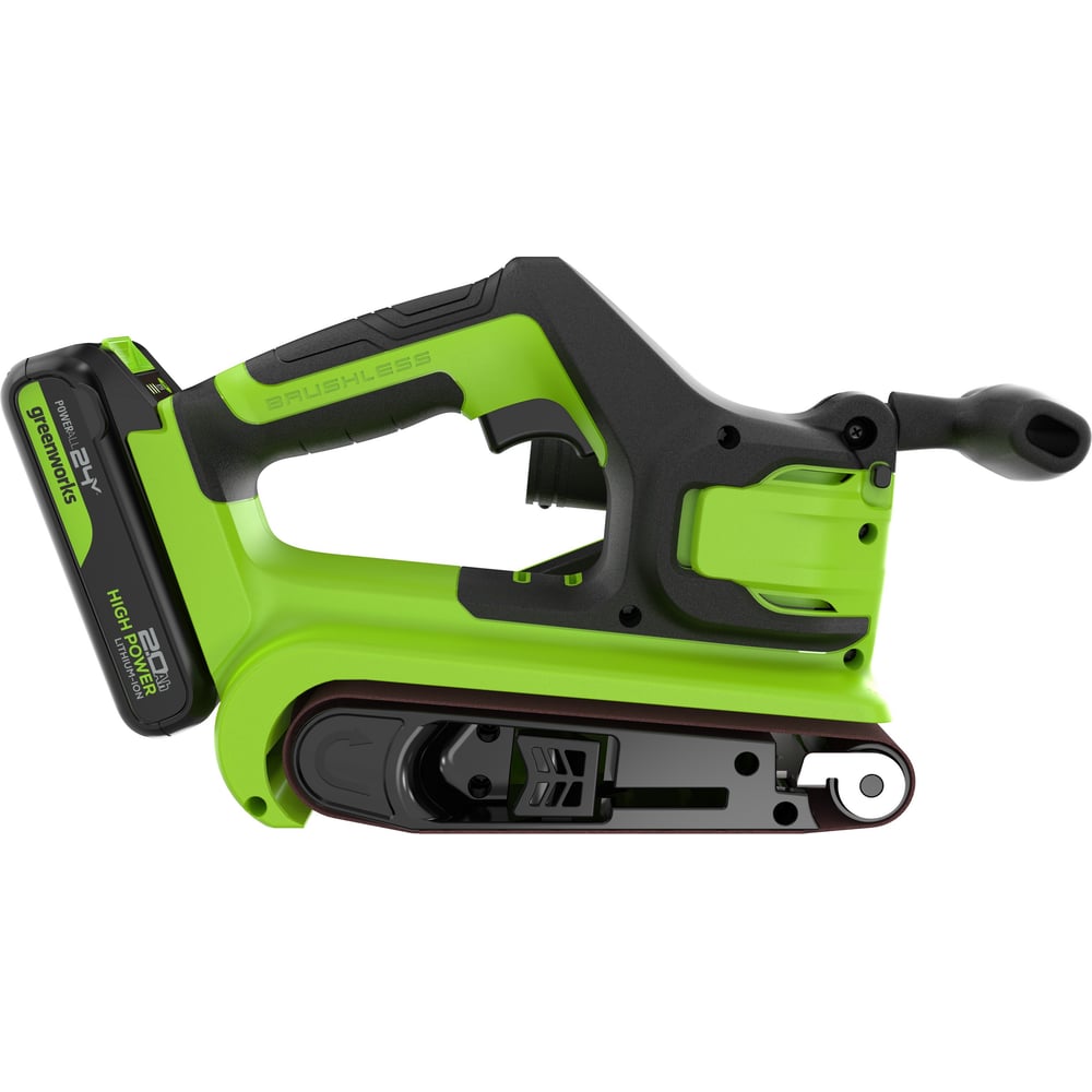 Изображение товара Ленточная шлифмашина GreenWorks G24BS 24V (76х457 мм) для быстрой обработки Изображение товара Ленточная шлифмашина GreenWorks G24BS 24V (76х457 мм) для быстрой обработки