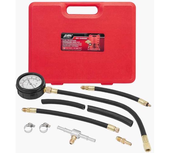Изображение товара Манометр для измерения давления топлива JBC в комплекте с переходниками JBC-946G08(61633)