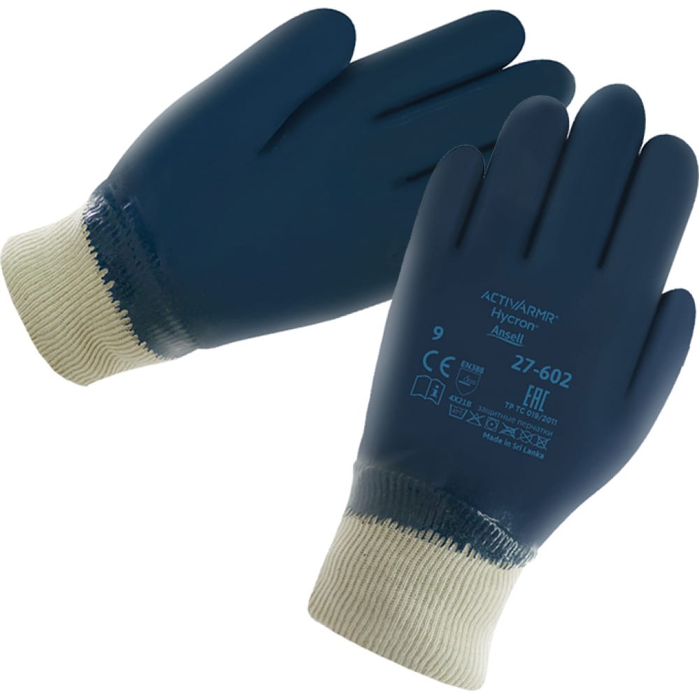 Перчатки от механических повреждений Ansell зимние перчатки ansell
