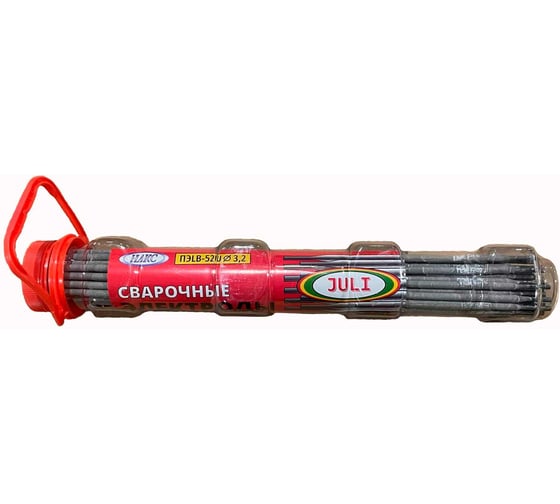 Изображение товара Электроды JULI WELD ПЭLB-52U ГОСТ 9466-75 d3,2 тубус 1,3 кг 653