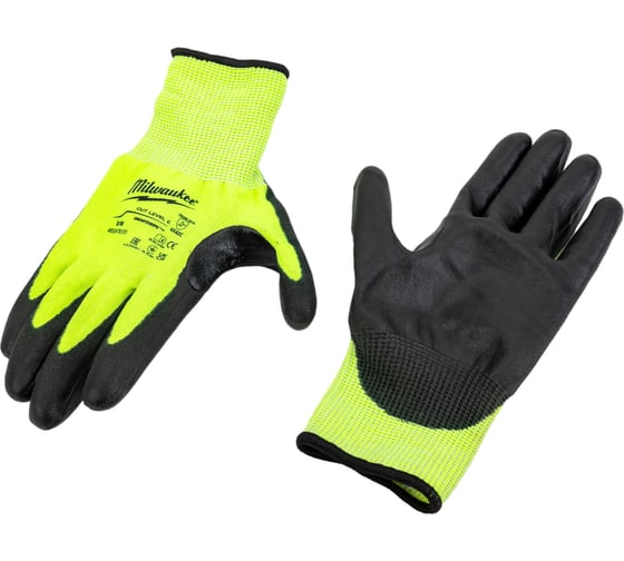 Изображение товара Сигнальные перчатки с уровнем сопротивления порезам 3 Milwaukee 8/M 4932478131