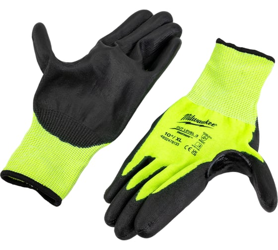 Изображение товара Сигнальные перчатки с уровнем сопротивления порезам 3 Milwaukee 10/XL 4932478133