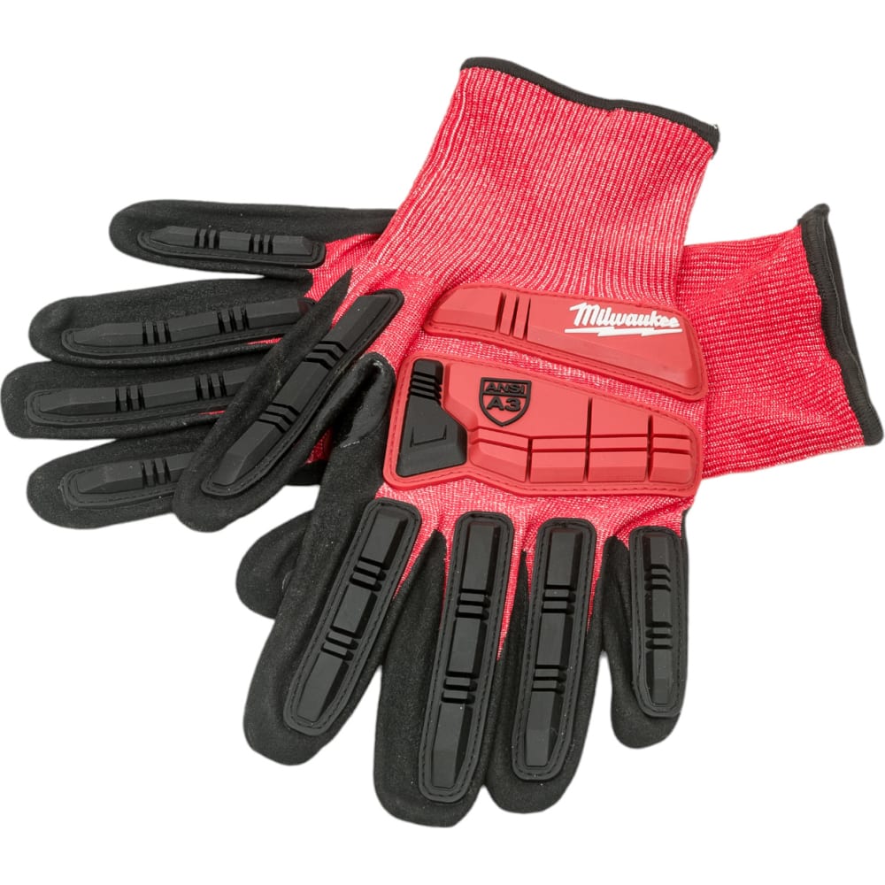 Перчатки Milwaukee, размер 2XL, цвет черный/красный