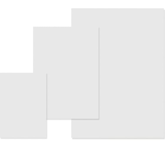 Изображение товара Доска для лепки Silwerhof 957003 прямоугольная A5, пластик, 1 мм, цвет белый 436918