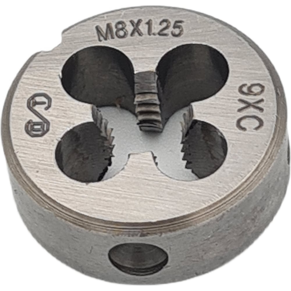 Изображение товара Плашка ОТ М 8x1.25 (Ф25), сталь 9ХС, метрическая резьба, 6g