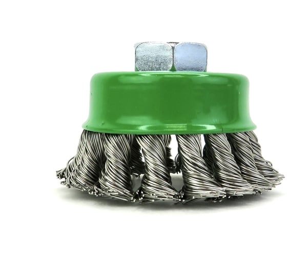 Изображение товара Щетка чашечная жгутовая 13-021 65мм; M14 для УШМ, ворс гофр нерж сталь 0,50 EuroBrush EB-ASS1