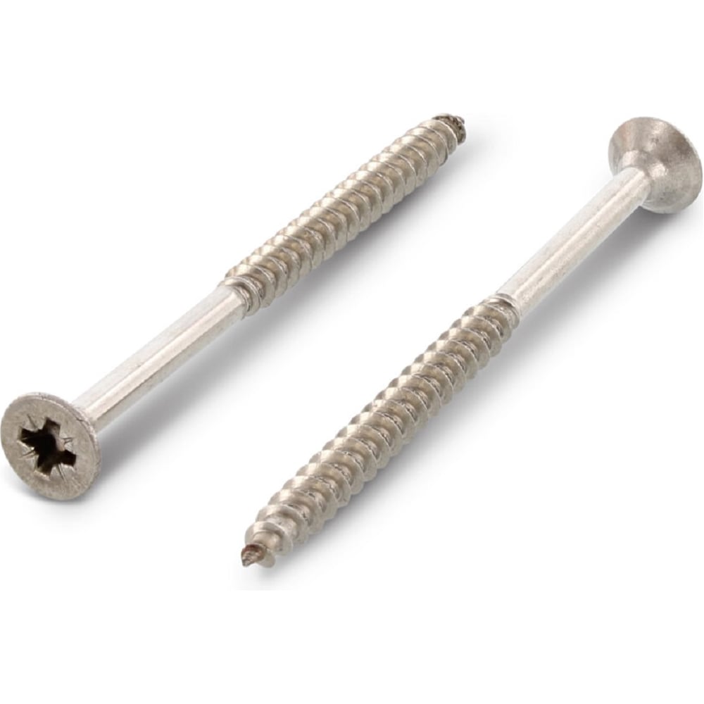 Изображение товара Саморез по дереву Metiz-A2 ART 9050 M5.0x120 нержавеющий комплект 10 шт