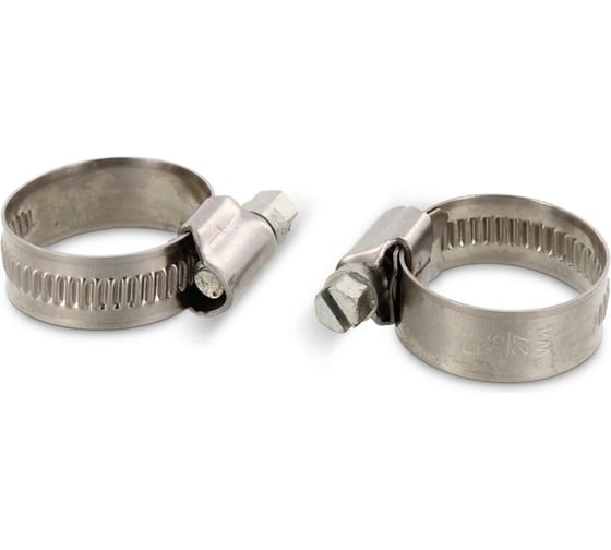 Изображение товара Хомут винтовой Metiz-A2 DIN 3017 90-110/12, А2, нержавеющий 1 шт. 3017290110/12 1