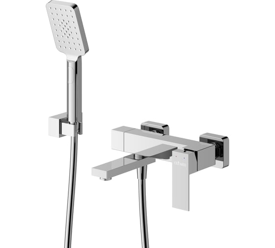 Изображение товара Смеситель для ванны и душа CEZARES однорычажный в комплекте с ручным душем, шлангом и держателем, хром SLIDER-VD-01