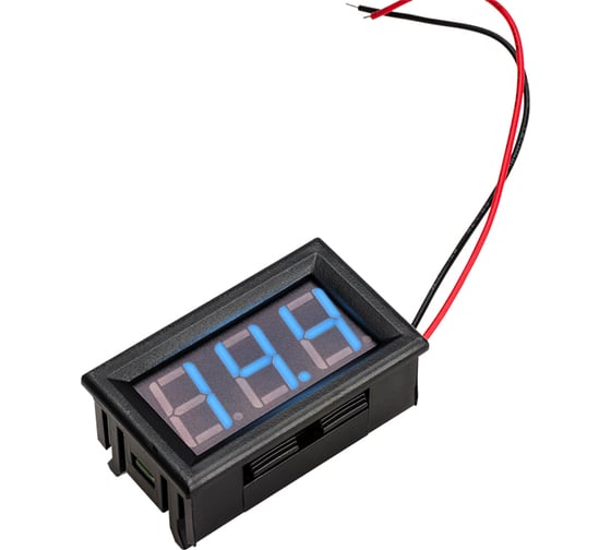 Изображение товара Универсальный вольтметр AURA врезной, синий ZWE-V03B