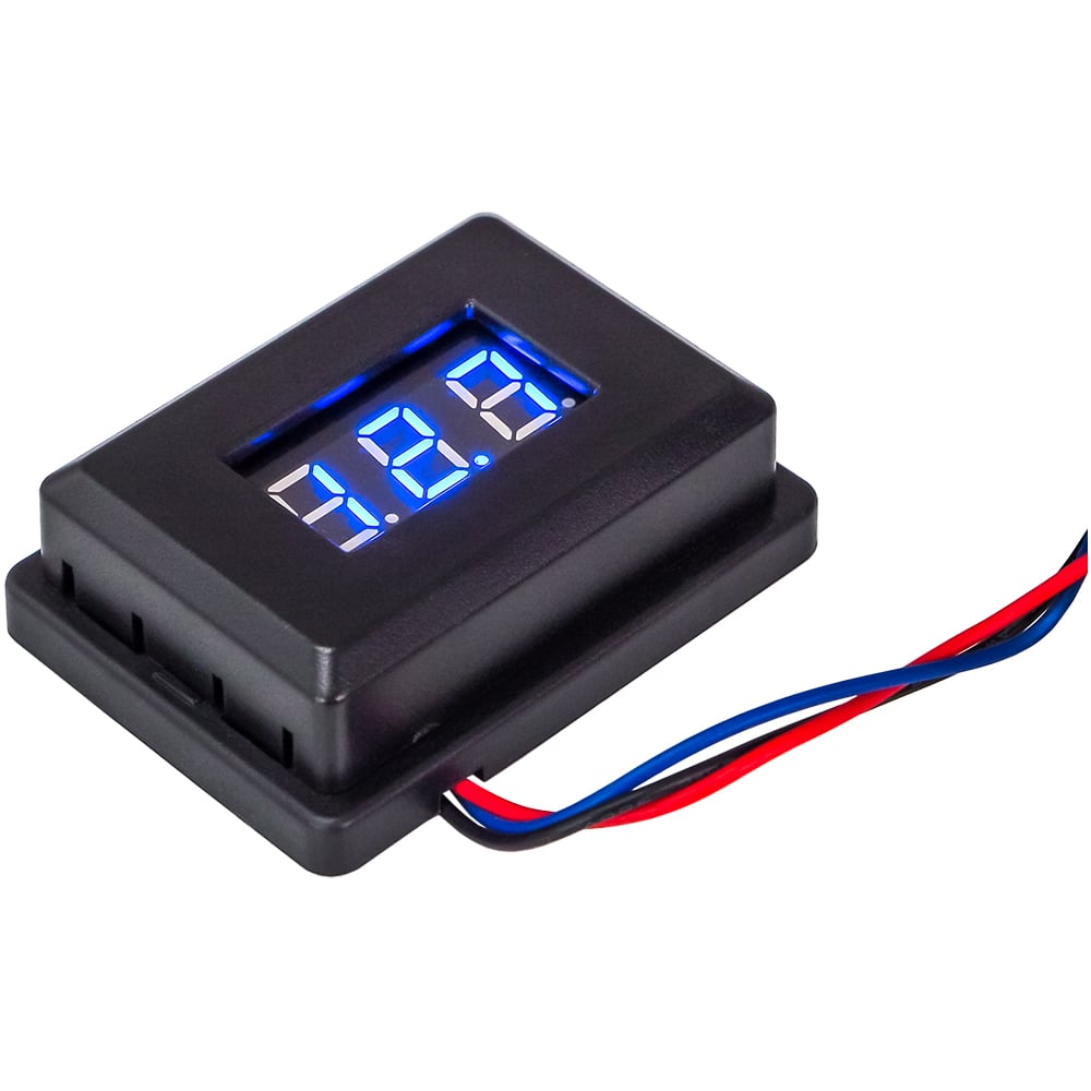 Изображение товара Универсальный цифровой вольтметр AURA ZWE-V10B для постоянного напряжения 9-18 В