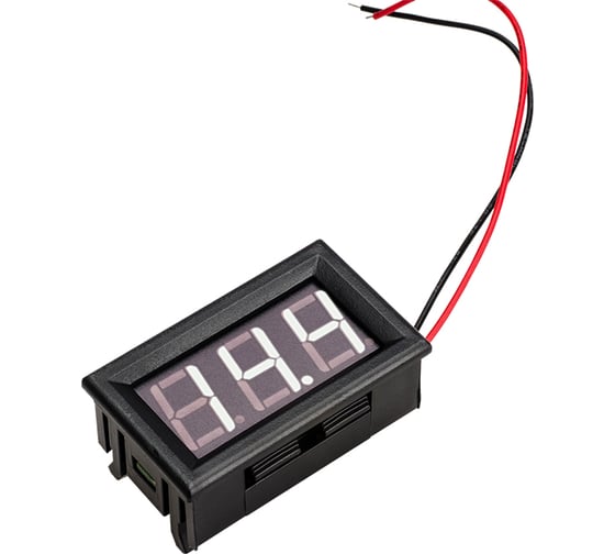 Изображение товара Универсальный вольтметр AURA врезной, белый ZWE-V02W