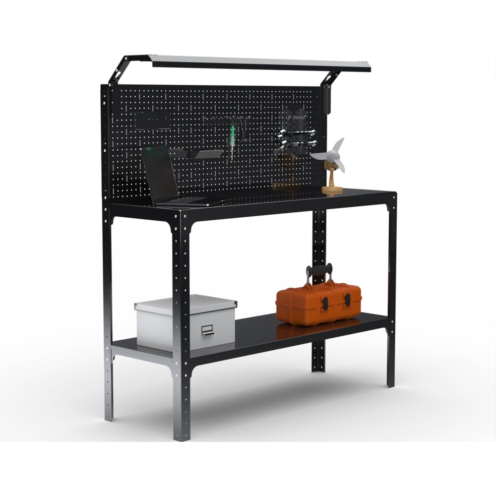 Изображение товара Стол-верстак Металекс KIT 950х1700 с перфопанелью и освещением