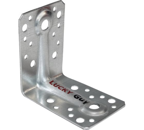 Изображение товара Крепежный уголок LUCKY Guy 90х90х65х2,0 мм усиленный RAM-BO оцинк. 200 02 090 11