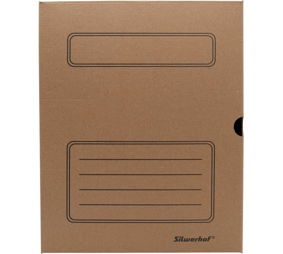 Изображение товара Архивный короб Silwerhof КА-150БУРЫЙ микрогофрокартон, корешок 150 мм, 260x325x150 мм, бурый 1373436