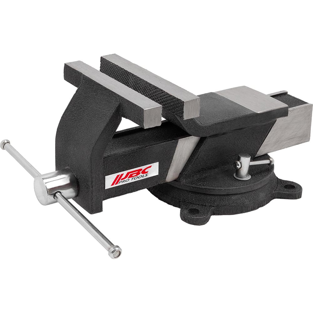 Изображение товара Стальные поворотные слесарные тиски с наковальней JBC 80 мм