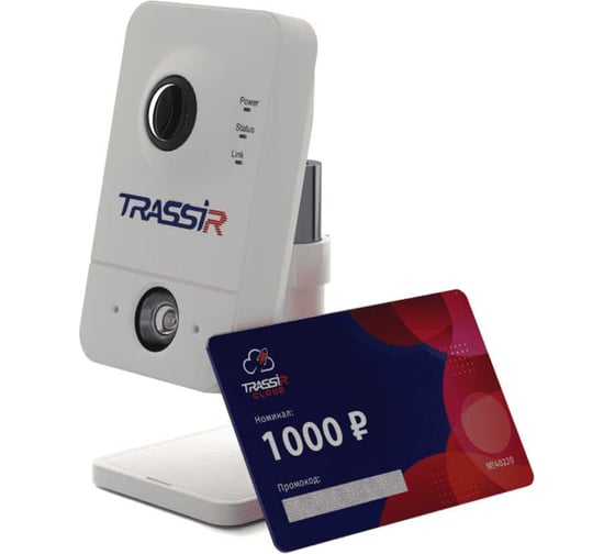 Изображение товара Камера wi fi Trassir TR-D7121IR1W v2 2.8 (комплект CloudCube1000) УТ-00043852