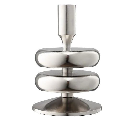 Изображение товара Подсвечник Bergenson Bjorn Stone, 17 см, серебристый BB0000866