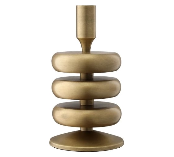 Изображение товара Подсвечник Bergenson Bjorn Stone, 20 см, античная латунь BB0000867