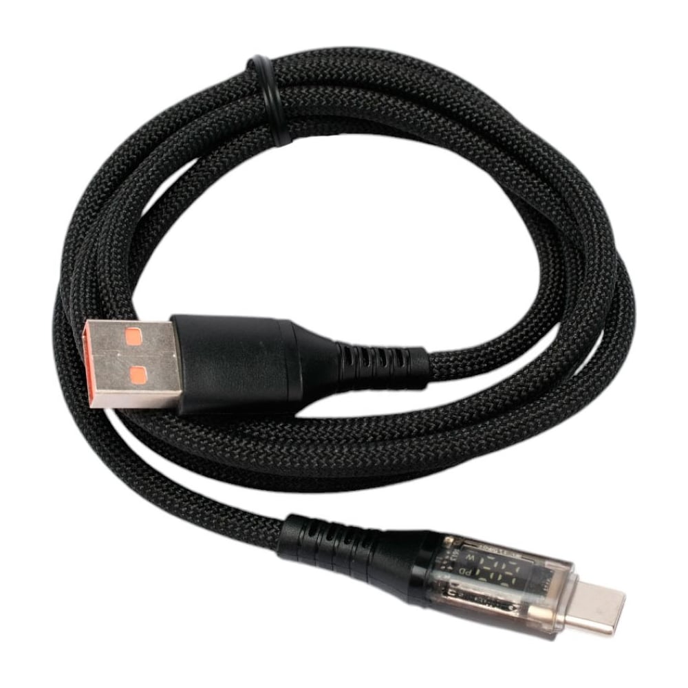 Изображение товара Кабель USB Cablexpert USB2.0 AM Type-C 66Вт для быстрой зарядки и передачи данных 1м черный