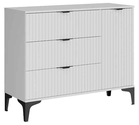 Изображение товара Комод Ridberg ANDRE 3Я/1Д Белый/Черный 1214772