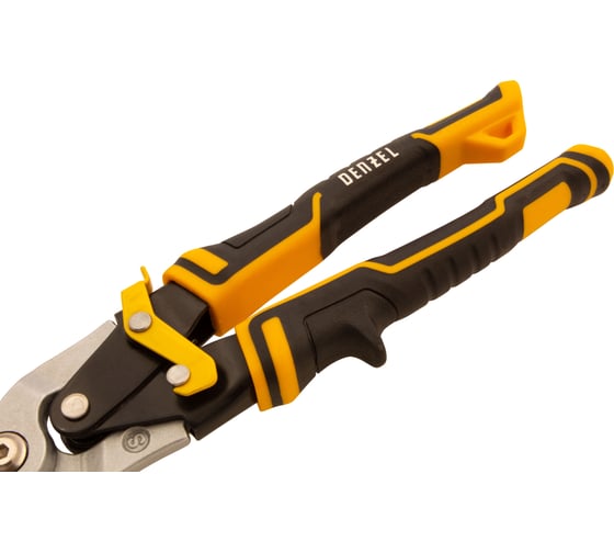 Изображение товара Ножницы по металлу Denzel 270мм, прямой рез,сталь-CrMo, трехкомп.рук-ки 78370