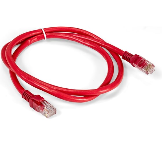 Изображение товара Патч-корд ExeGate UTP-RJ45-RJ45-C6-1M-RD, UTP, cat.6, 1м, красный 297189