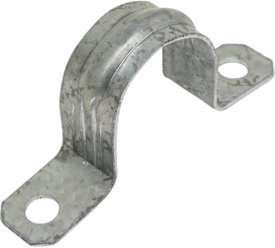 Изображение товара Металлическая двухлапковая скоба EKF d25-26 мм, 10 шт. PROxima sm-2-25-26-r