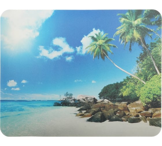 Изображение товара Коврик для мыши BURO BU-M10012 Мини рисунок/пляж 230x180x2 мм 291843