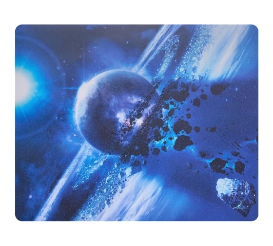 Изображение товара Коврик для мыши BURO BU-R51761 Мини рисунок/астероиды 220x180x2 мм 338262