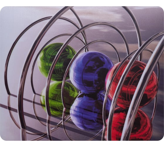 Изображение товара Коврик для мыши BURO BU-S48023 Мини рисунок/сферы 230x190x1.5 мм 375270