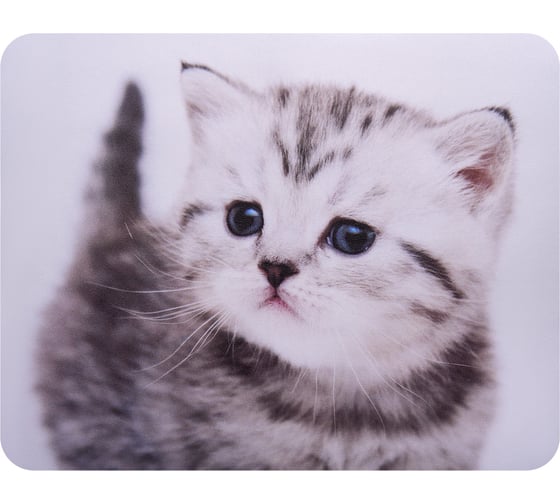 Изображение товара Коврик для мыши BURO BU-M40087 Мини рисунок/котенок 230x180x2 мм 291848