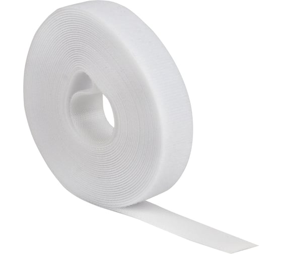 Изображение товара Хомут-липучка EKF 20 мм, 5 м, ролл, белый PROxima hlft-2-w