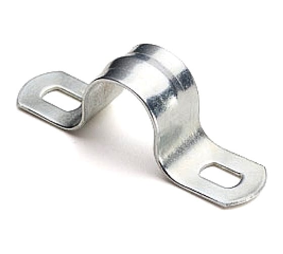 Изображение товара Металлическая двухлапковая скоба EKF d31-32 мм, 10 шт. PROxima sm-2-31-32-r