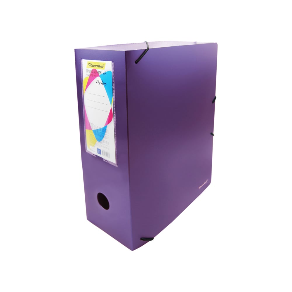 Изображение товара Архивная папка Silwerhof Perlen 311915-73 A4 сиреневая с резинкой