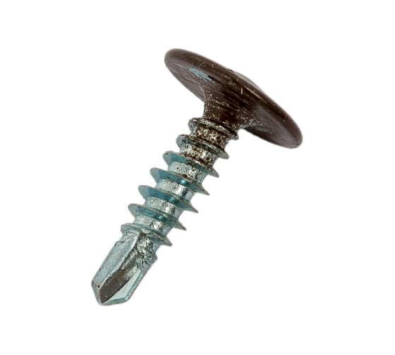 Изображение товара Саморез Госкреп ПШ сверло 4,2х16 RAL 8017 коричневый, 200 шт. 1-0017070