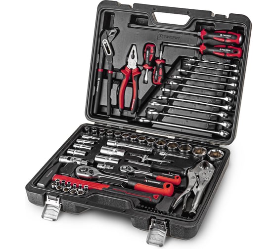 Изображение товара Набор ручных инструментов RUNTEC TECHNIC 72 предмета 1/2, ¼ RT-HT72T