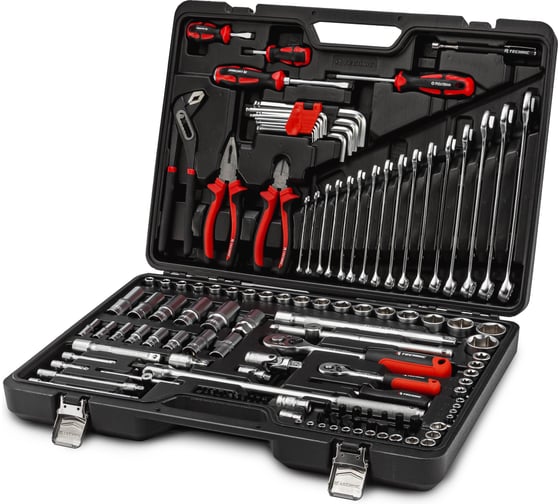 Изображение товара Набор ручных инструментов RUNTEC TECHNIC 143 предмета 1/2, ¼ RT-HT143T