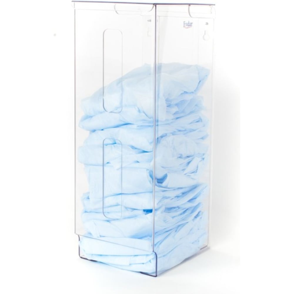 Изображение товара Диспенсер для одноразовых халатов Evdar D1030 прозрачный настенный поликарбонат