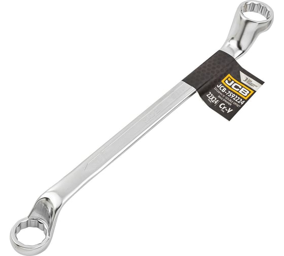 Изображение товара Ключ накидной отогнутый JCB на 75грд, 22х24мм JCB-7592224(60105)