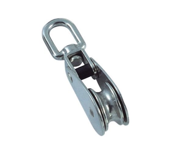 Изображение товара Одинарный блок Госкреп металлический, с вертлюгом 2", 50 мм, 1 шт. 7-0018230