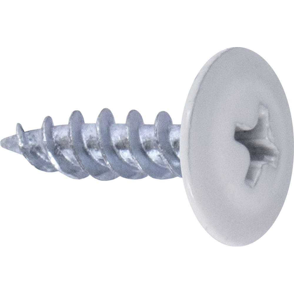 Изображение товара Саморез Госкреп ПШ 4,2х16 RAL 9003, оцинкованный, белый 200 шт.