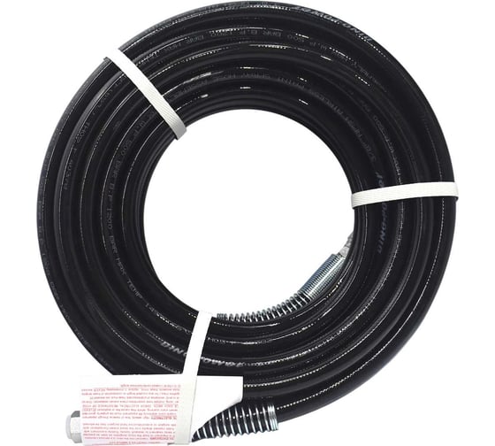 Изображение товара Рукав окрасочный высокого давления Dino-Power, 3/8 NPSM, 500 бар, черный, 15 метров DP-637H03-15