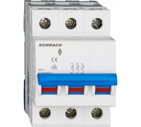 Изображение товара Автоматический выключатель Schrack Technik 3P 63A AZ200263
