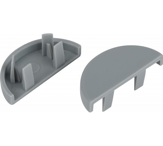 Изображение товара Заглушка для полукруглого кабельканала ЭРА ECKK3013F серая 30x13мм 2шт/комплект Б0064962