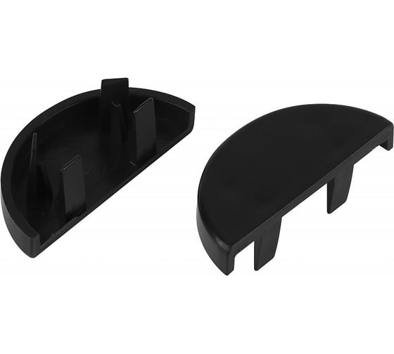 Изображение товара Заглушка для полукруглого кабельканала ЭРА ECKK3013GR графит 30x13мм 2шт/комплект Б0064968