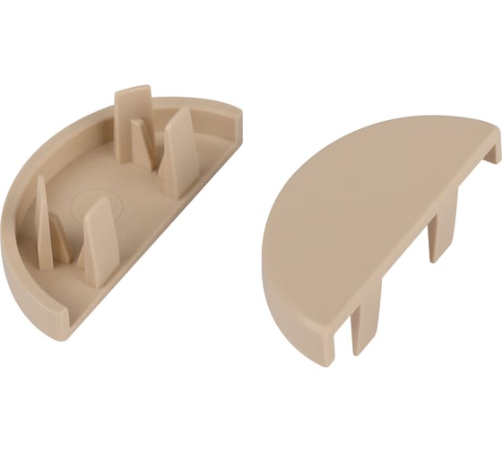 Изображение товара Заглушка для полукруглого кабельканала ЭРА ECKK3013B бежевая 30x13мм 2шт/комплект Б0064959