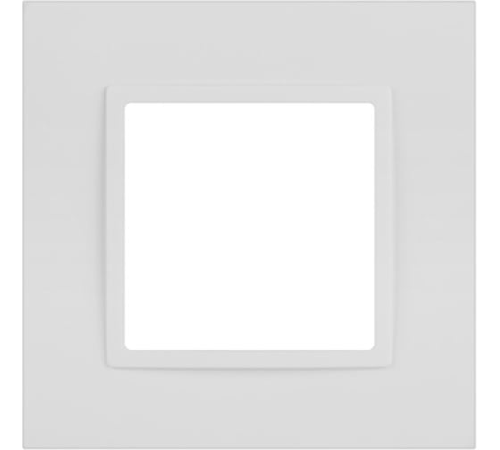 Изображение товара Рамка для розеток и выключателей ЭРА Elegance 14501101М Classic, на 1 пост, белый матовый Б0065822