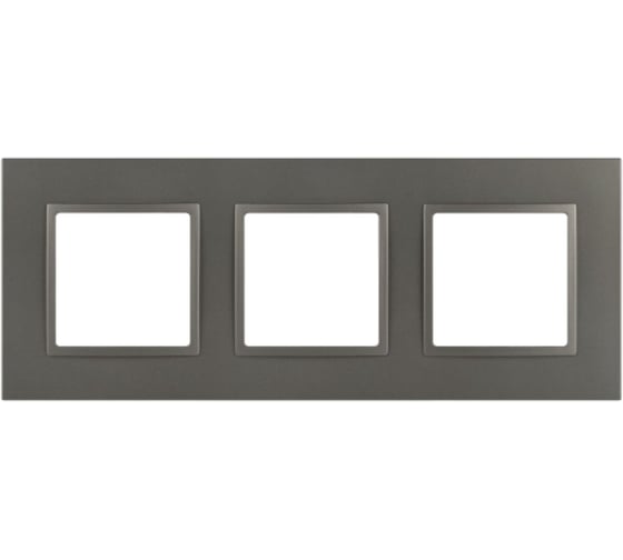 Изображение товара Рамка для розеток и выключателей ЭРА Elegance 14501316 Classic, на 3 поста, титан Б0065827