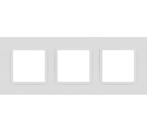 Изображение товара Рамка для розеток и выключателей ЭРА Elegance 14501301М Classic, на 3 поста, белый матовый Б0065826